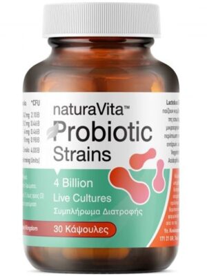 NATURA VITA PROBIOTIC STRAINS 4 BILLION 30 CAPS